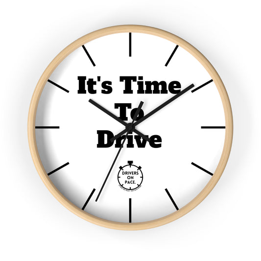 It's Time To Drive Wall Clock