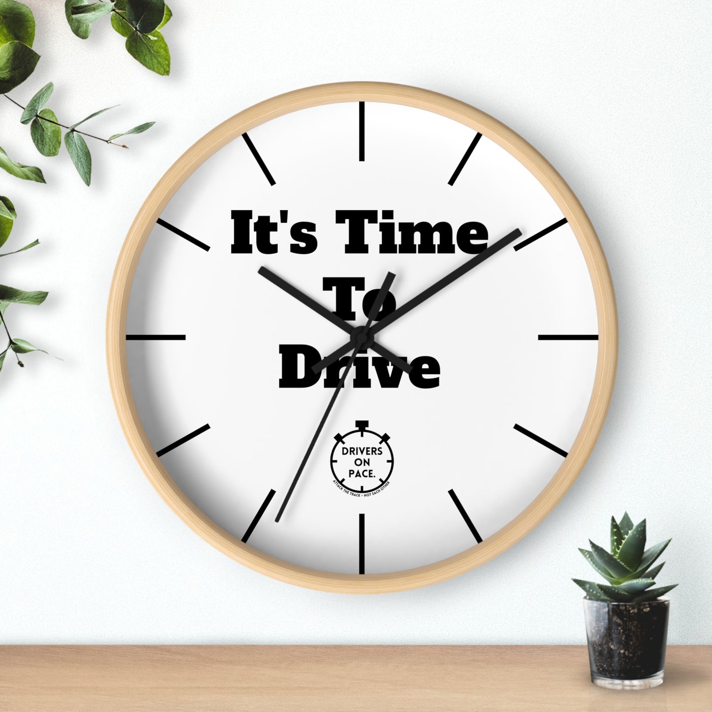 It's Time To Drive Wall Clock